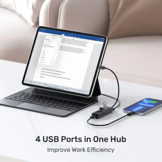 UNITEK TYPE-C TO 4 PORT USB 3.0 + TYPE-C (Y-3089Z) resmi