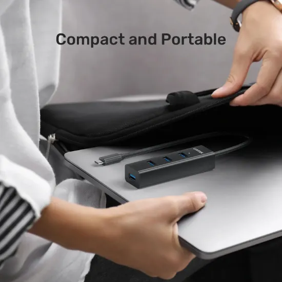 UNITEK TYPE-C TO 4 PORT USB 3.0 + TYPE-C (Y-3089Z) resmi