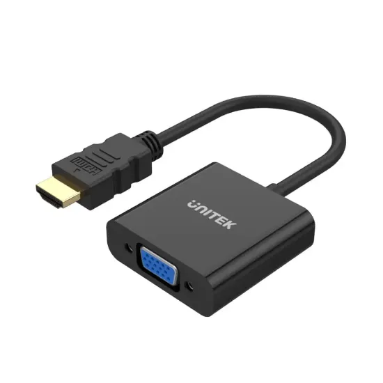 UNITEK HDMI TO VGA SES DESTEKLİ 1080P (Y-6333) resmi
