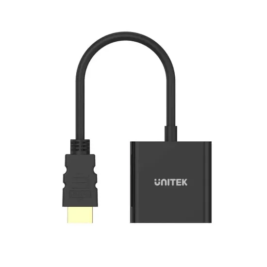 UNITEK HDMI TO VGA SES DESTEKLİ 1080P (Y-6333) resmi