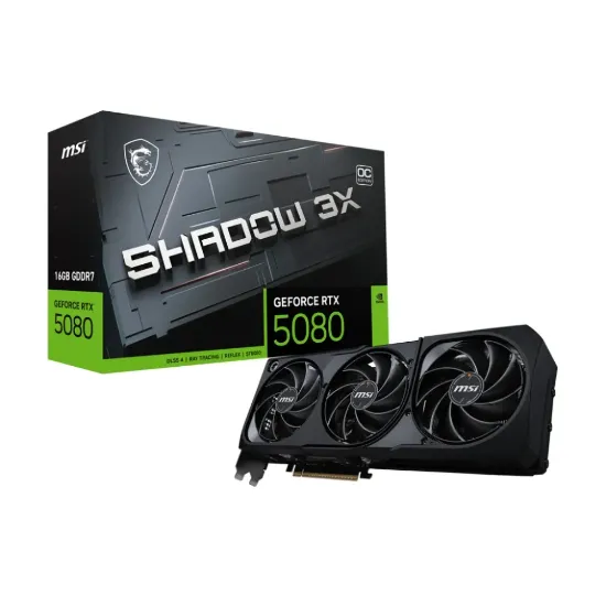 MSI GEFORCE RTX 5080 16G SHADOW 3X OC VGA resmi