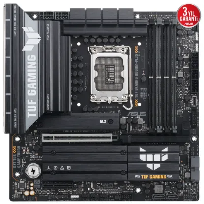 ASUS TUF GAMING B860M-PLUS 1851 SOKET DDR5 DP HDMI MATX ANAKART resmi