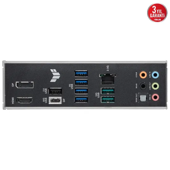 ASUS TUF GAMING B860M-PLUS 1851 SOKET DDR5 DP HDMI MATX ANAKART resmi