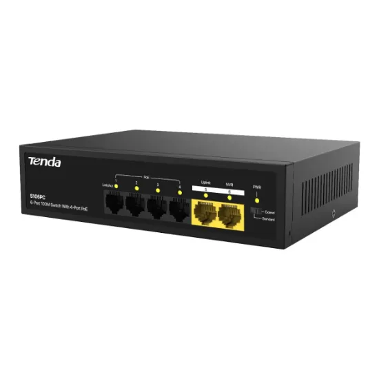 TENDA S106PC 6 PORT 10/100 POE SWITCH resmi