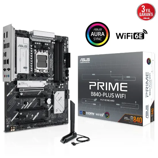 ASUS PRIME B840-PLUS WIFI AMD  DDR5 ATX ANAKART resmi