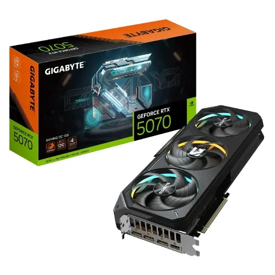 GIGABYTE RTX5070 GAMING OC GV-N5070GAMING OC-12GD 12GB GDDR7 192BIT resmi