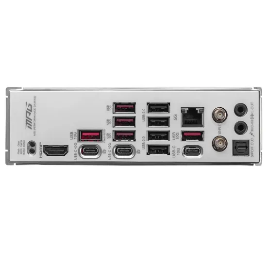 MSI MPG X870E EDGE TI WIFI AM5 DDR5 8400MHZ(OC) USB4 4x M.2 HDMI 5G LAN WIFI 7 RGB ATX resmi