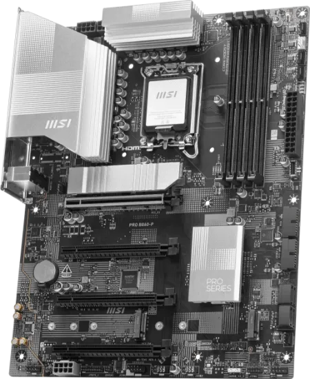 MSI PRO B860-P SOKET 1851 DDR5 8600MHZ(OC) 3xM.2 1x TB4 HDMI DISPLAY 5G LAN ATX resmi