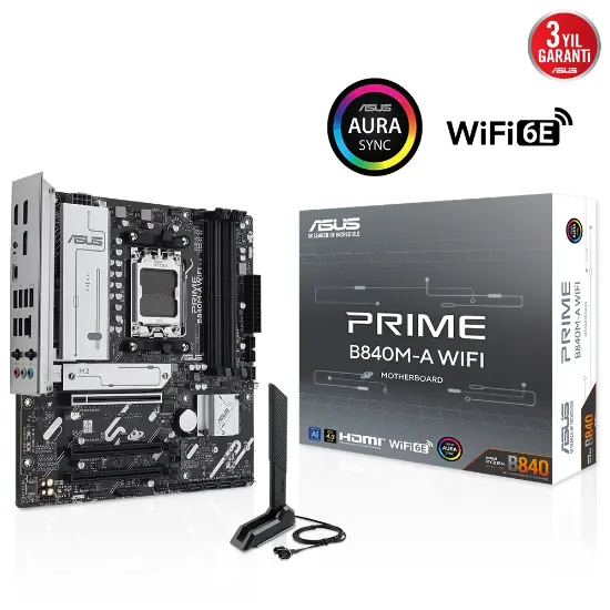 ASUS PRIME B840M-A WIFI AMD  DDR5 mATX ANAKART resmi