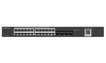 RUİJİE-REYEE RG-NBS3100-24GT4SFP-P 24XGE-4XGE/SFP YÖNETİLEBİLİR 370W POE SWİTCH resmi
