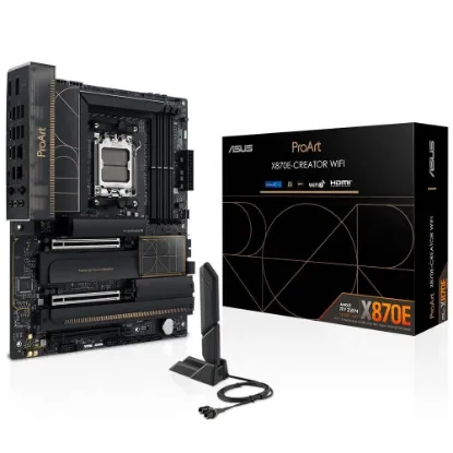 ASUS PROART X870E-CREATOR WIFI AMD X870E Soket AM5 DDR5 8000+(OC)MHz ATX resmi