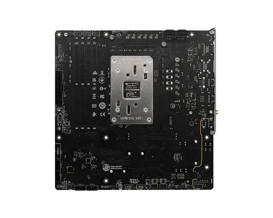 MSI B650M PROJECT ZERO AM5 DDR5 7600MHZ(OC) HDMI DP M.2 USB3.2 2.5G LAN WI-FI 6E mATX resmi