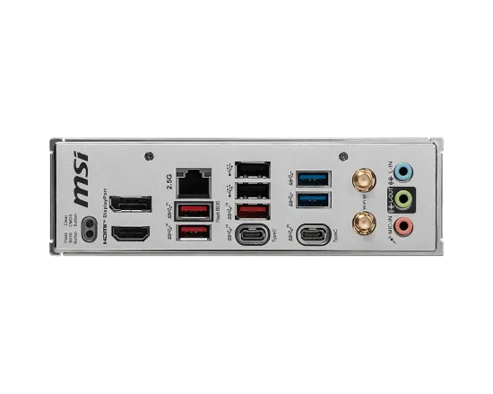 MSI B650M PROJECT ZERO AM5 DDR5 7600MHZ(OC) HDMI DP M.2 USB3.2 2.5G LAN WI-FI 6E mATX resmi