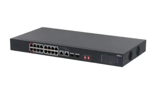 DAHUA PFS3218-16ET-135 16 PORT 16XFE-2XGE-2XGE/SFP 135W YÖNETİLEMEZ POE SWİTCH resmi