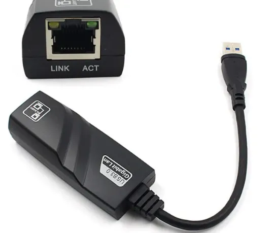 QPORT Q-UGB1 USB3.0 TO 10/100/1000 GB RJ-45 ETHERNET CEVIRICI resmi
