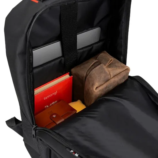 PLM BERGAMIN NOTEBOOK SIRT ÇANTASI SİYAH 15.6" resmi