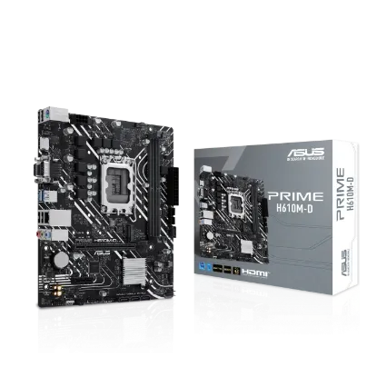 ASUS PRIME H610M-D DDR5 5600MHz M.2 HDMI mATX 1700p  resmi