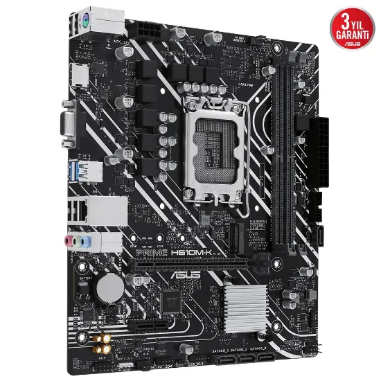 ASUS PRIME H610M-K DDR5 5600Mhz HDMI VGA mATX 1700 resmi