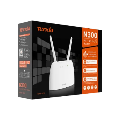 TENDA 4G06 N300 Wi-Fi 4G VoLTE Router resmi