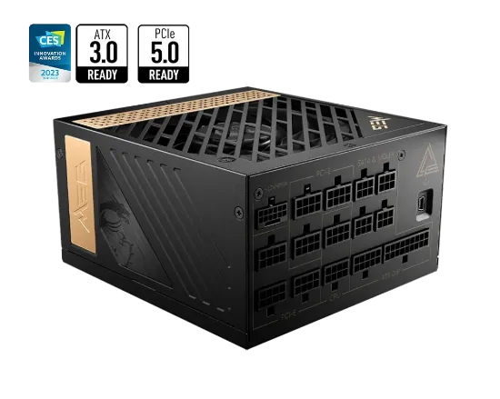 MSI MEG AI1300P PCIE5 1300W 80+ PLATINUM PSU resmi