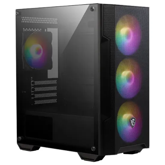 MSI MAG FORGE M100A 4x120mm ARGB mATX GAMING KASA resmi