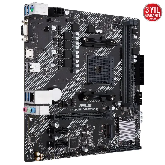 ASUS PRIME A520M-K DDR4 4600MHz VGA M.2 MATX AM4 resmi