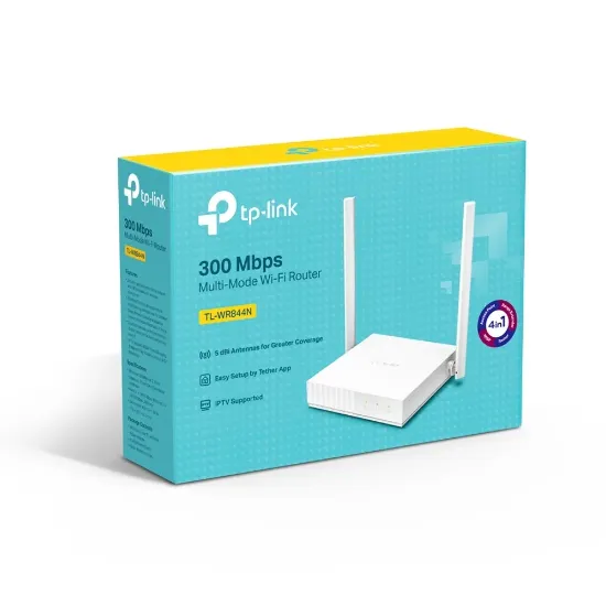 TP-LINK TL-WR844N 4PORT 300Mbps KABLOSUZ ROUTER resmi