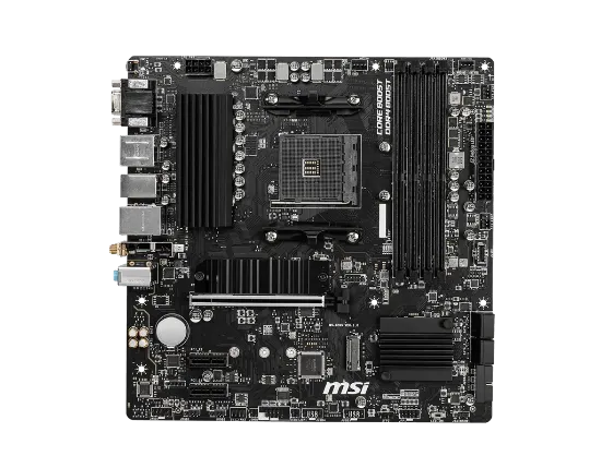 MSI B550M PRO-VDH WIFI DDR4 4400(OC) HDMI MATX AM4 resmi