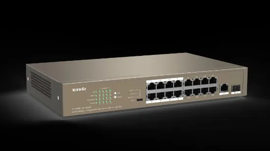 TENDA TEF1118P-16-150W 16PORT 10/100 YÖNETİLEMEZ POE SWITCH resmi