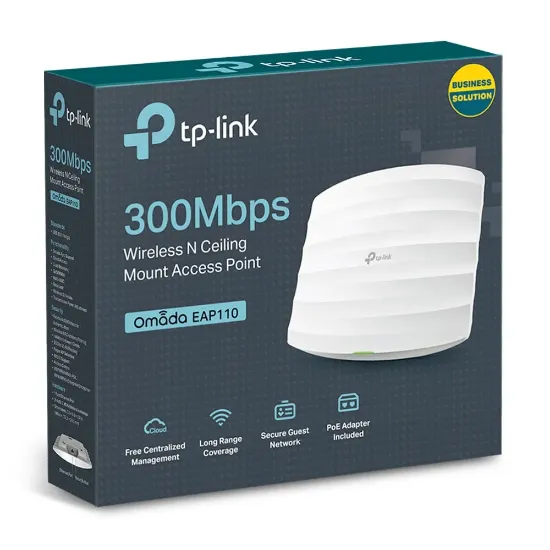 TP-LINK EAP110 1PORT 300Mbps TAVAN TİPİ ACCESS POINT resmi