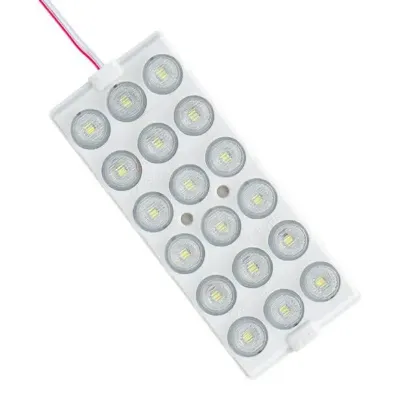 Powermaster 12 Volt 6 Watt Soğuk Beyaz 18 Ledli 2'li Paket Yanıp Sönen Modül Led resmi