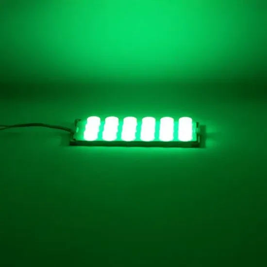 Powermaster 12 Volt 6 Watt Yeşil 18 Ledli 2'li Paket Yanıp Sönen Modül Led resmi