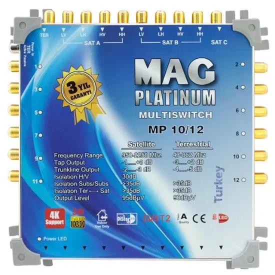 Mag Platinum 10-12 Kaskatlı Uydu Santrali resmi