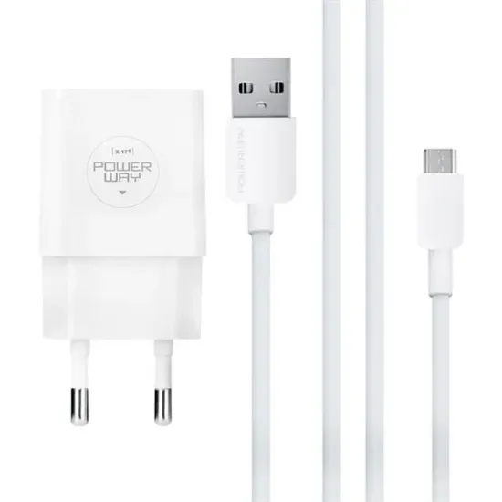 Powerway X-171 Micro USB 2.1 Amper Şarj Aleti-Kablo resmi