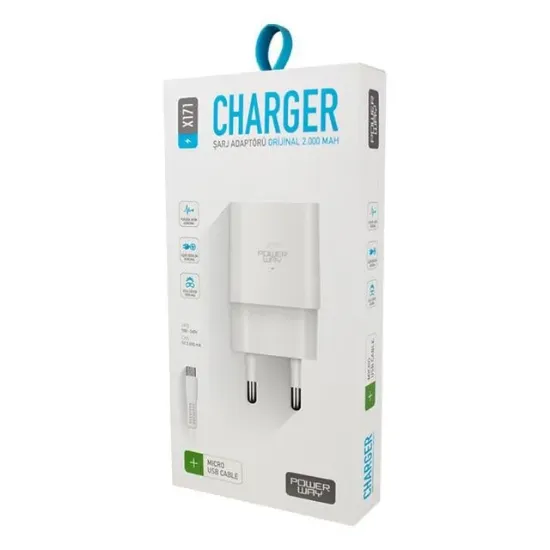 Powerway X-171 Micro USB 2.1 Amper Şarj Aleti-Kablo resmi