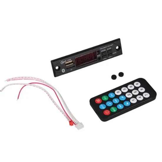 PowerMaster M517 Oto Teyp Dijital Player Board USB/AUX/SD/FM/Bluetooth Kumandalı Mikrofonsuz Çevirici (12V-500MA) resmi