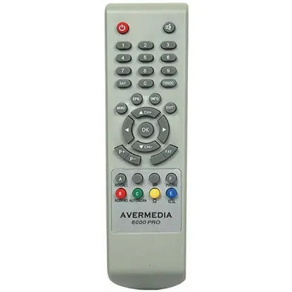 Avermedia 6000 Pro - Nextstar - Herz 980 - Kawai KW 6000 - Funny - Kamosonic Kara 6000 - Envision Uydu Alıcı Kumandası resmi