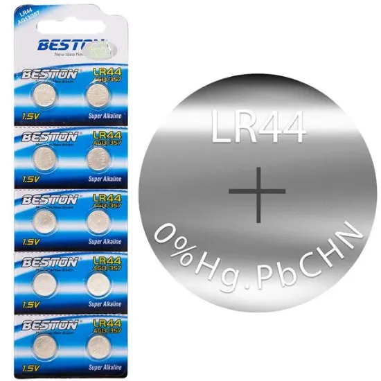 Beston Alkalin AG13/357 LR44 Düğme Pil (10'lu Paket)  BST-LR44 resmi