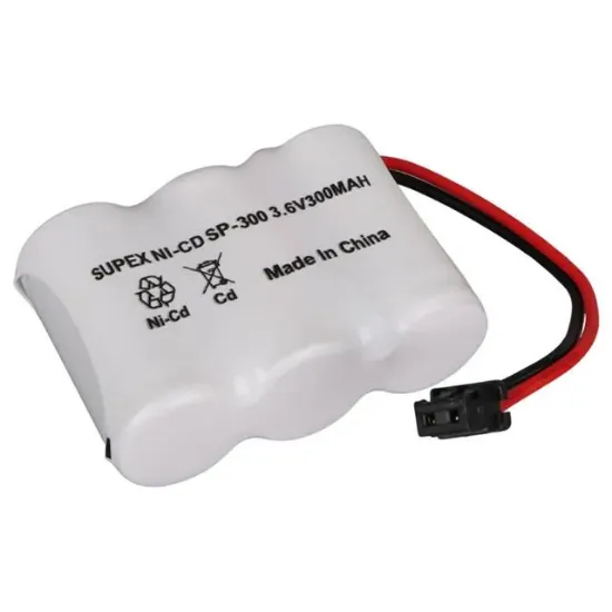 Supex SP-300 NI-CD Kısa Açık 3.6 Volt 300mAh Telsiz Telefon Pili resmi