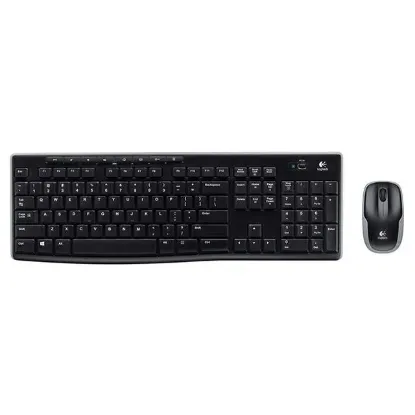 Logitech MK270 Kablosuz Klavye Set Mm Q Tr Siyah resmi