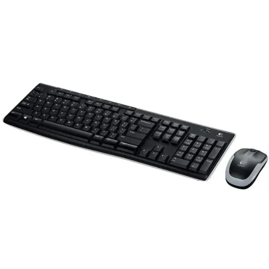 Logitech MK270 Kablosuz Klavye Set Mm Q Tr Siyah resmi