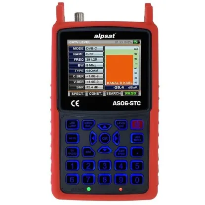 Alpsat AS06-STC Satfinder 6 HD Slim Görüntülü Uydu Bulucu-AHD Test Cihazı resmi