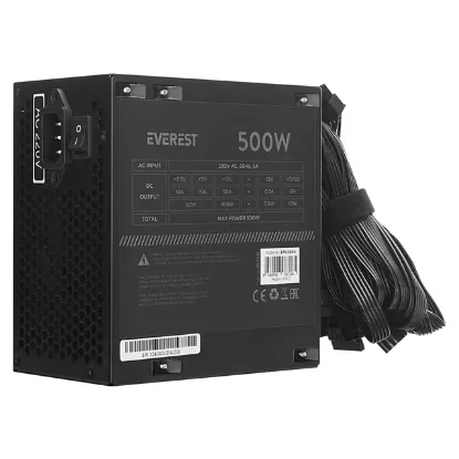 Everest EPS-500A Real 500W 4*SATA 12cm Fanlı Oyuncu PC Destekli Power Supply PSU resmi