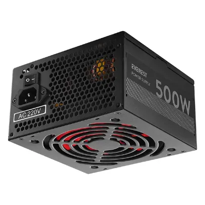 Everest EPS-500A Real 500W 4*SATA 12cm Fanlı Oyuncu PC Destekli Power Supply PSU resmi