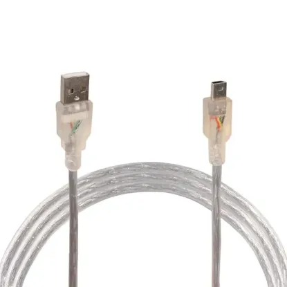 Powermaster iPod Şarj Aleti Kablosu 5 Pin Geniş 1.5 Metre Şeffaf resmi