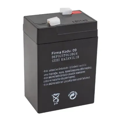 Atex 6 Volt 4 AH Işıldak Aküsü (70*48*101 Mm) resmi