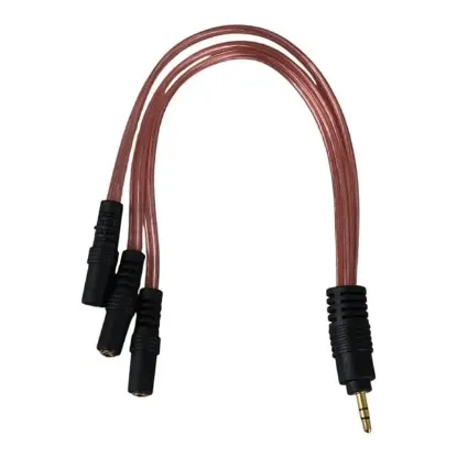 PowerMaster PM-12283 3.5Mm Stereo 3X Dişi Kulaklık Çoklayıcı (3 Boğumlu - 20 CM) resmi