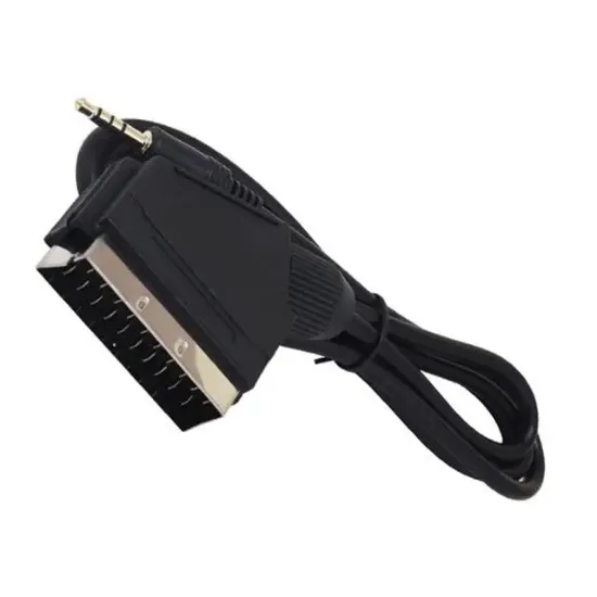 Powermaster PM-12979 Uydu Alıcısı AV Kablo 3.5 Mm Stereo Erkek-Scart Kablo 1.2 Metre Uzun Jack resmi