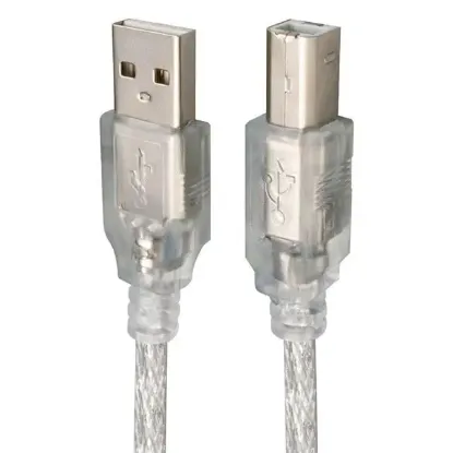 Powermaster PM-13012 Şeffaf 1.5 Metre USB 2.0 Yazıcı Kablosu resmi