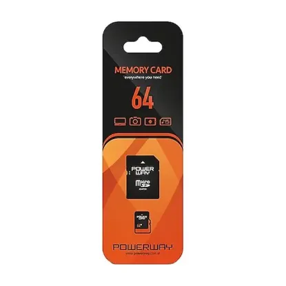 Powerway PWR-64 64 GB Micro SD Hafıza Kartı Class 10 resmi